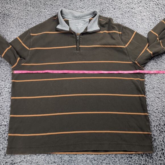 Banana Republic Sweater Men 2XL XXL Green Quarter Zip Modern Preppy Normcore - Picture 3 of 6